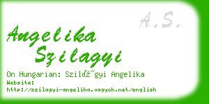 angelika szilagyi business card